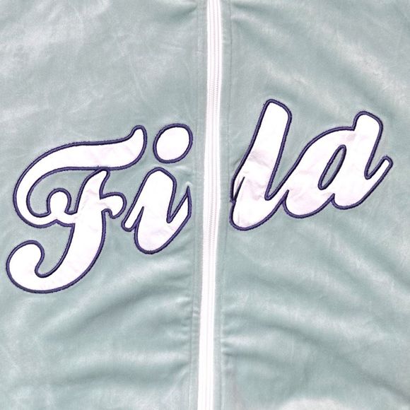 FILA Valery Velour Track Jacket - Size 1X - Picture 3 of 6